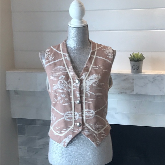 Vintage Jackets & Blazers - Vintage Daphne Dangerlove Cowboy Vest S Preloved